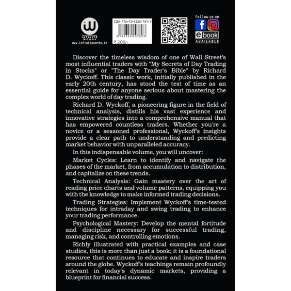 My Secrets Of Day Trading In Stocks | Psychology Of The Stock Market | Richard D. Wyckoff | G. C. Selden | English Money Books Combo Gift Pack Set