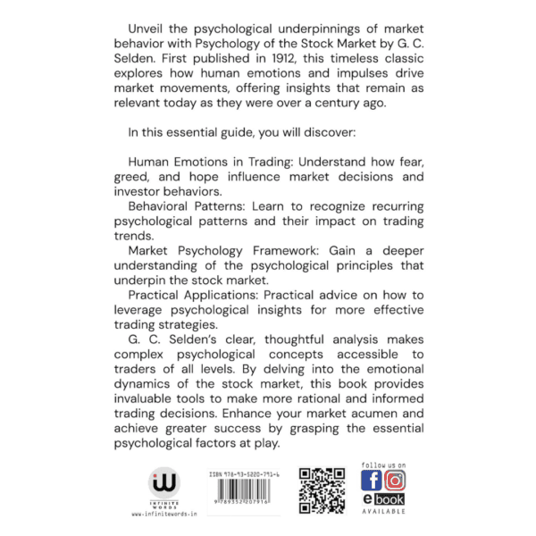 Psychology Of The Stock Market | Stock Market Technique Book One | Stock Market Technique Book Two | G. C. Selden | Richard D. Wyckoff | English Money Books Combo Gift Pack Set