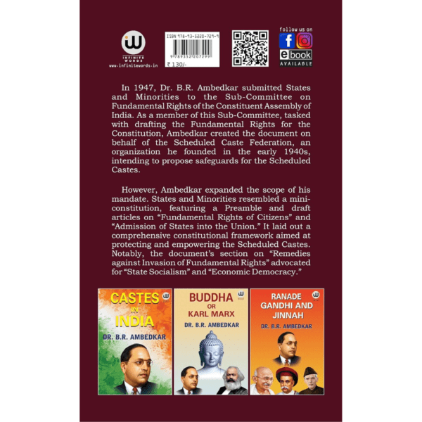 My Autobiography | States and Minorities | Dr. BR Ambedkar Books | English Paperback Combo Set | The Original Edition | Caste In India by BR Ambedkar